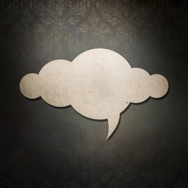 Cloud paper on thai style pattern background - Foto, afbeelding