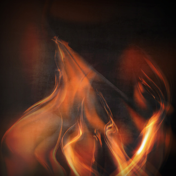 Абстрактное пламя огня
 - Вектор,изображение