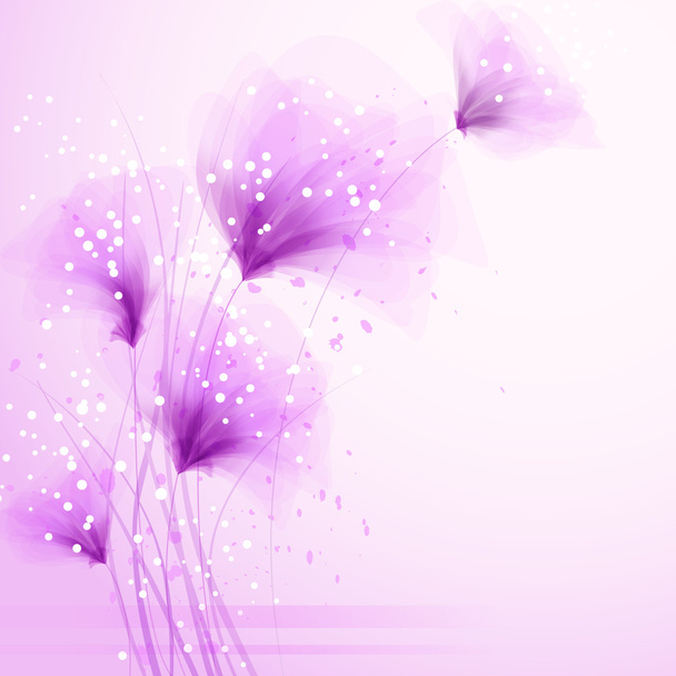 花を背景にしたベクトル - ベクター画像