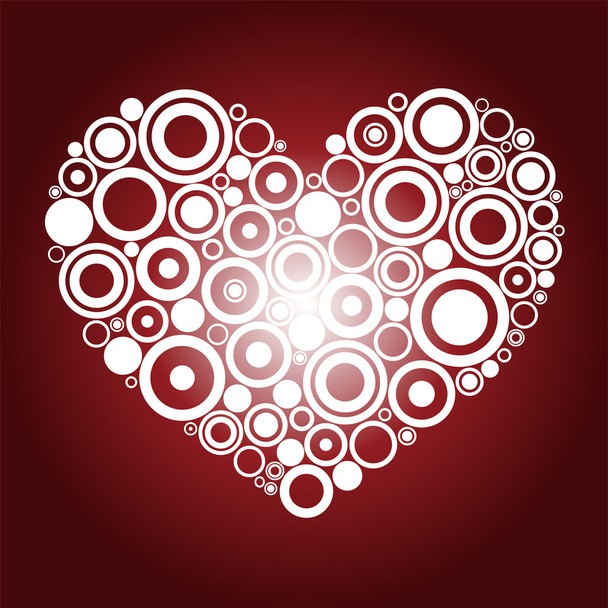 Red heart - ベクター画像