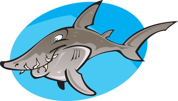 rekin szary pielęgniarka kreskówka - Wektor, obraz