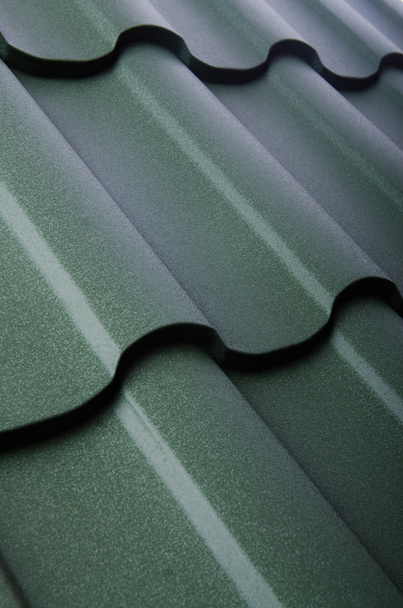 Close up de telha de telhado de metal
 - Foto, Imagem