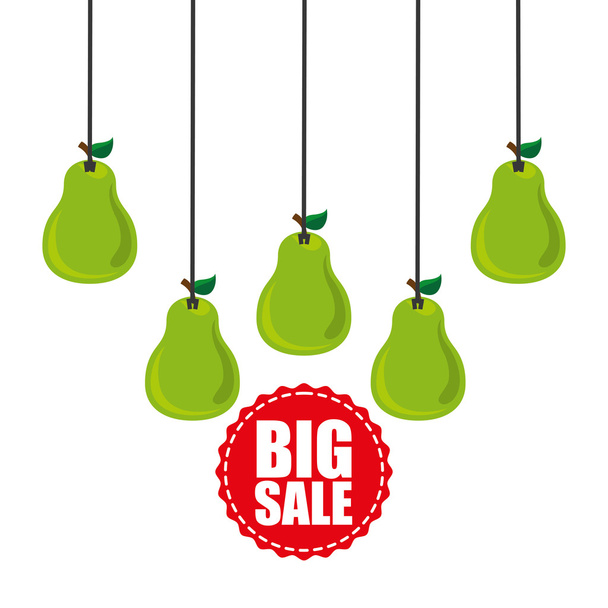 sale of farm products - Vector, imagen