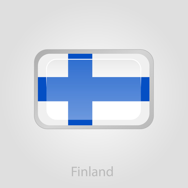 Кнопки Прапор Фінляндії, Векторні ілюстрації - Вектор, зображення