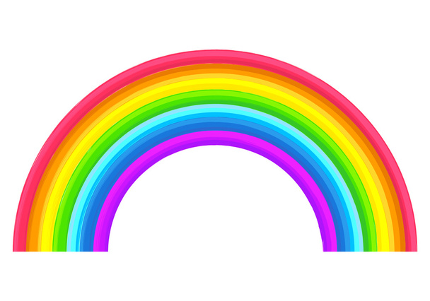 acrilico isolato colore arcobaleno pittura astratta su sfondo bianco
 - Vettoriali, immagini