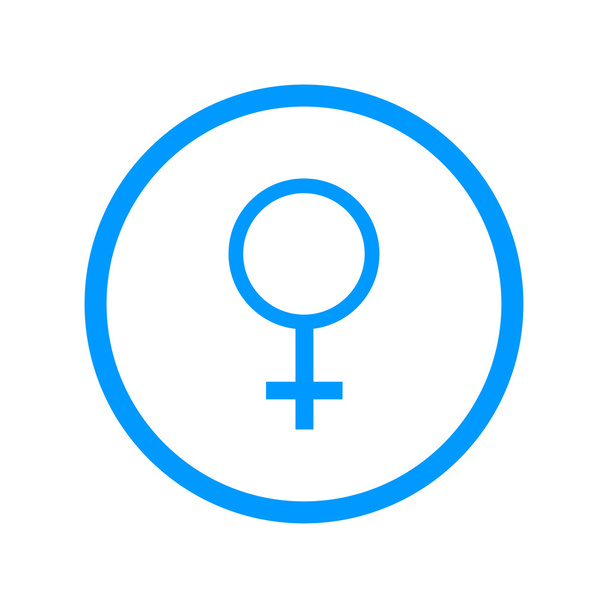 női aláírás ikonra - Vektor, kép