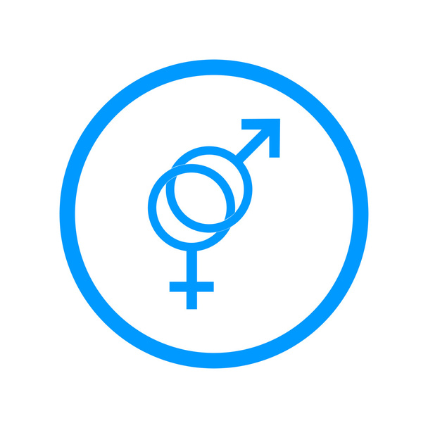 αρσενικό και θηλυκό σύμβολο σεξ - εικονογράφηση φορέας - Διάνυσμα, εικόνα