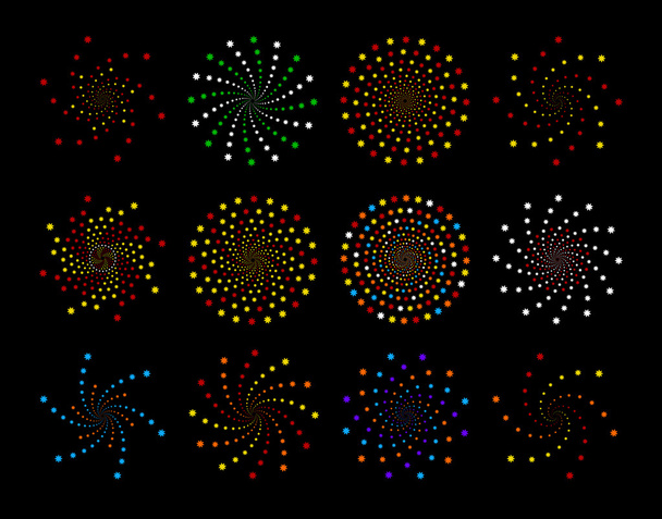 kleurrijke sterren - Vector, afbeelding