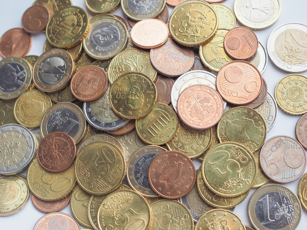 Monety euro - Zdjęcie, obraz