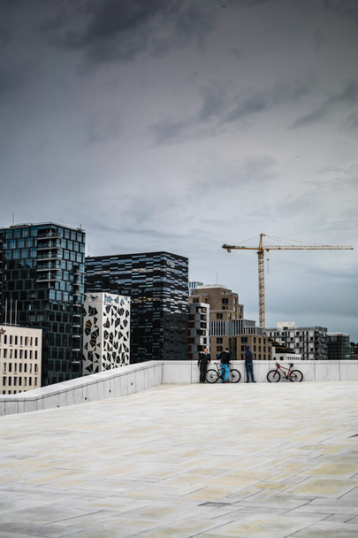 Oslo Skyscrapers, view from the Opera House, Norway - 写真・画像