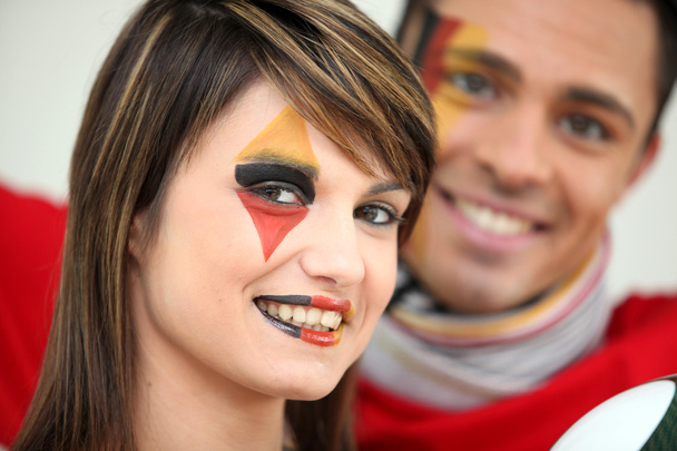 Two German football supporters - Photo, Image