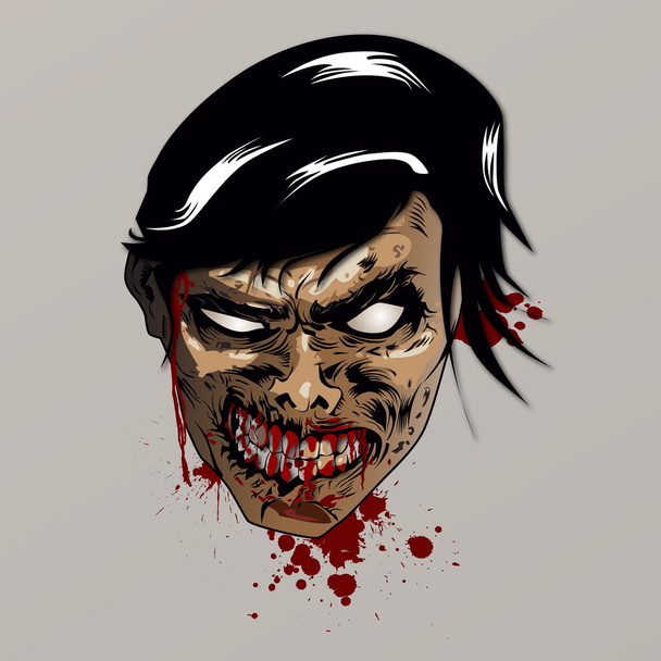 Голова зомби
 - Вектор,изображение