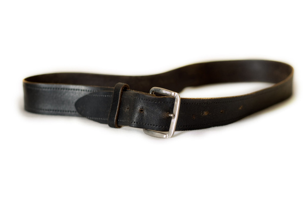Cinturón de cuero negro
 - Foto, Imagen