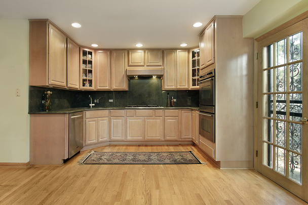 Kitchen with oak cabinetry - Photo, Image