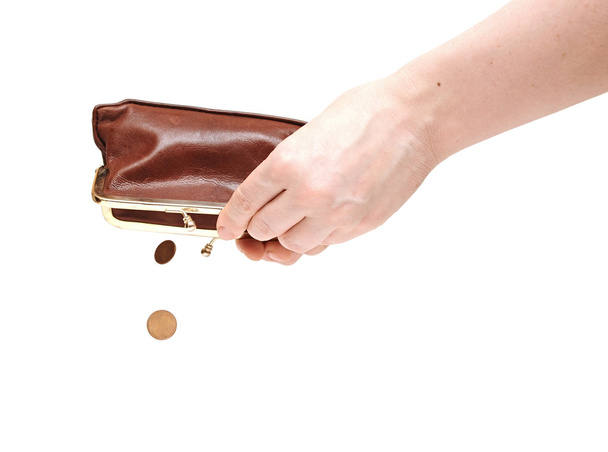 Hand holding empty wallet - Foto, Bild