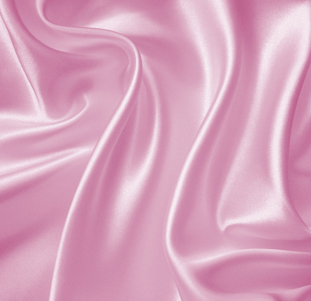 Smooth elegant pink silk or satin texture as background - Foto, Imagem