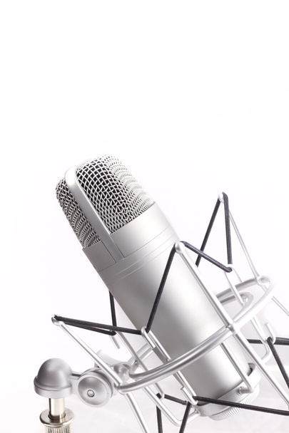 Professional studio microphone on white background - 写真・画像