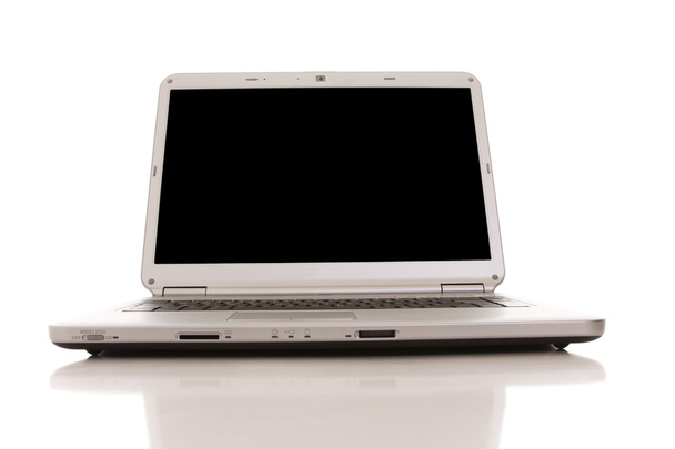 srebrny laptopa - Zdjęcie, obraz