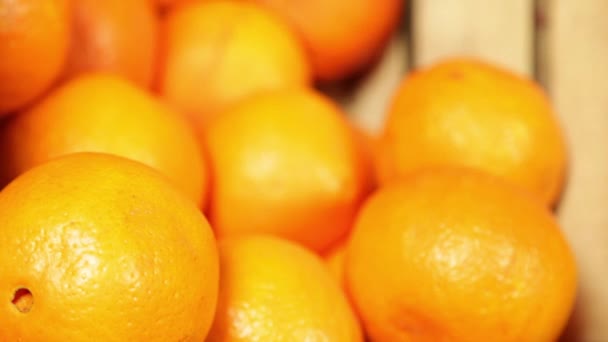 Orangen im Gemüseladen - Filmmaterial, Video