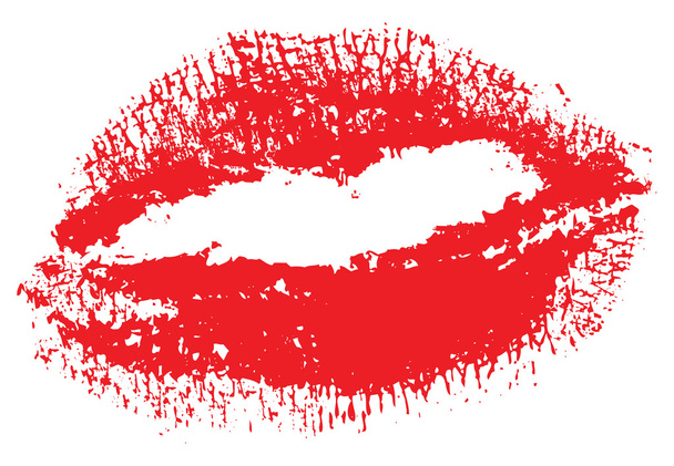 Red lips - Vector, Image