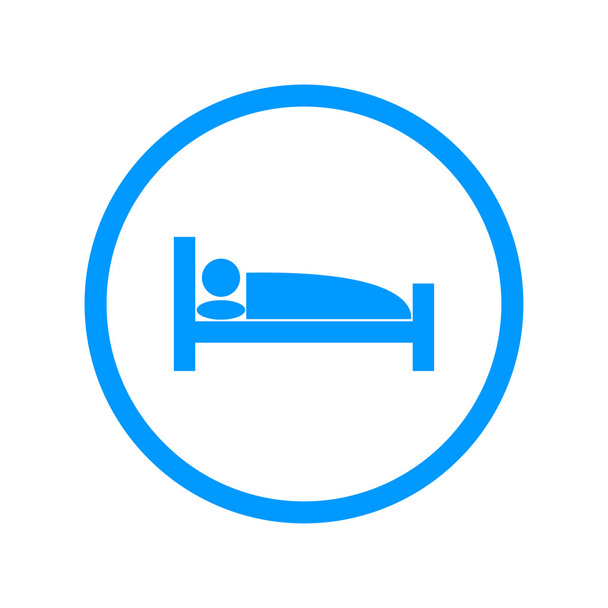 Schlafendes Symbol - Vektor, Bild