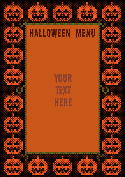 Diseño de menú de Halloween
 - Vector, imagen