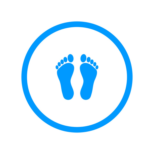 voetafdruk - vector pictogram - Vector, afbeelding
