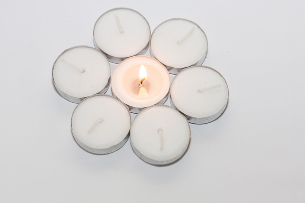 Round Candle lights arranged - Photo, Image