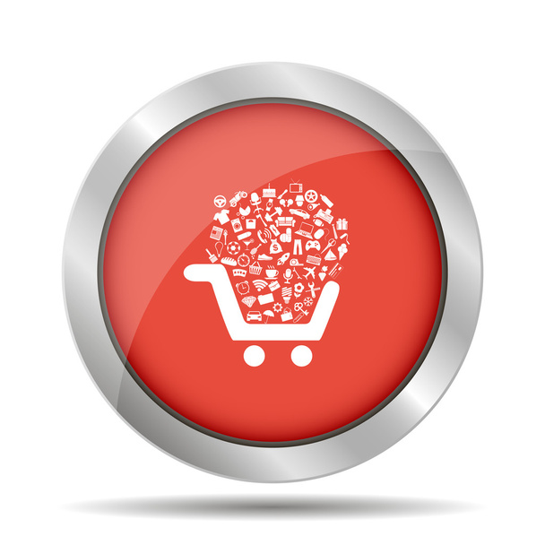 Shopping icon set - Vector, Image