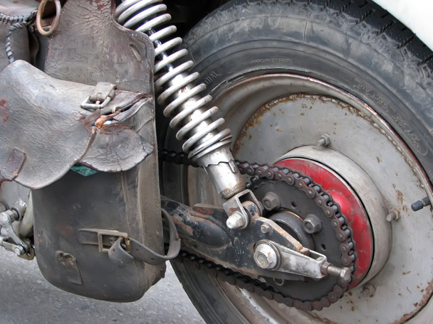 Motorcycle wheel - Photo, Image