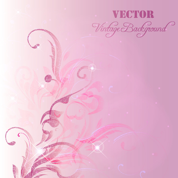 Inschrijving achtergrond met abstracte bloem. Eps10 - Vector, afbeelding