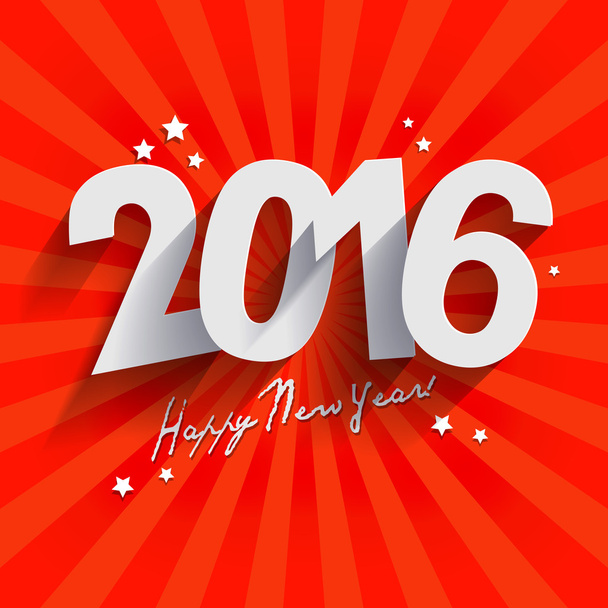 2016 mutlu yeni yıl arka plan - Vektör, Görsel