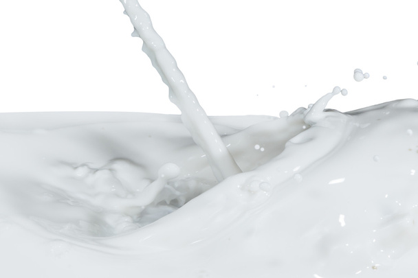 odrobiną mleka - Zdjęcie, obraz