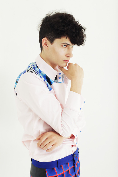 fashion man in colorful shirt - Valokuva, kuva