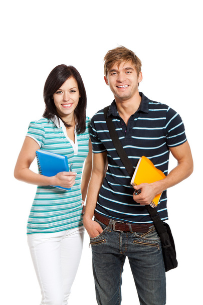Young happy students couple - Foto, immagini