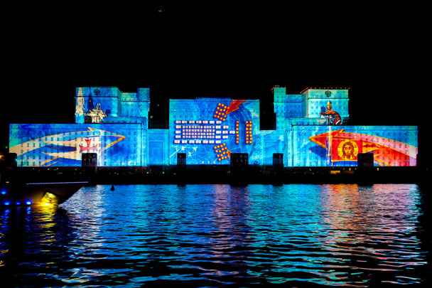 Международный фестиваль "Круг света". Лазерный видеомэппинг
 - Фото, изображение