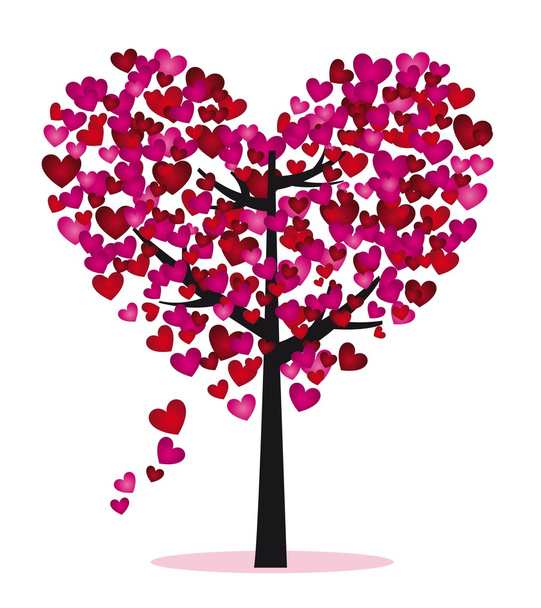 Love tree - Vector, Image
