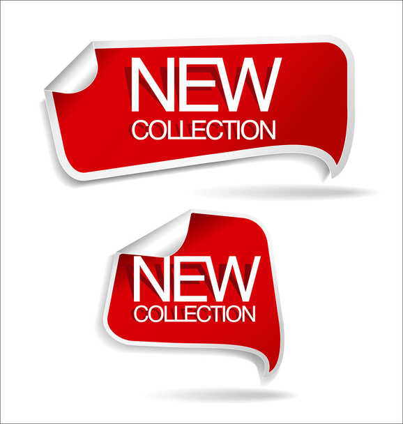 New collection sticker - Vektor, Bild