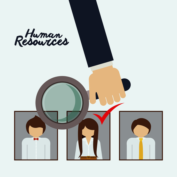 Human resources design - Vector, Image