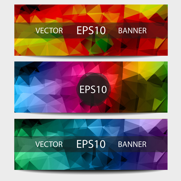 triangle abstract banner - Vector, Image