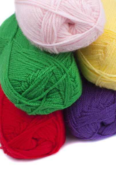 Crochets coloridos de hilado
 - Foto, Imagen