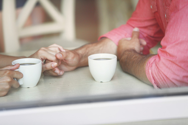 Couple drinking tea  - Фото, изображение