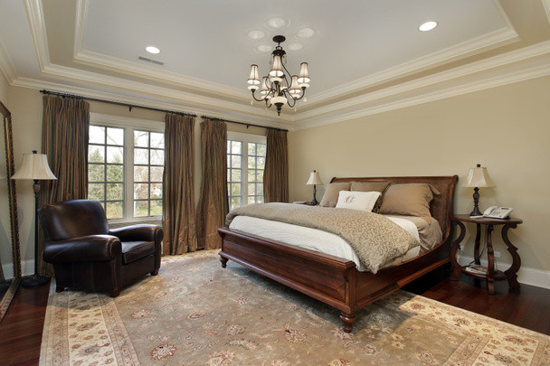 Master bedroom with tray ceiling - Photo, Image