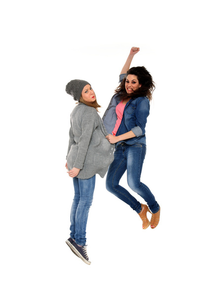Two girls in the air - Photo, Image