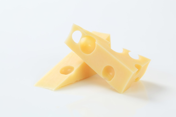 pieces of Emmentaler cheese - Zdjęcie, obraz