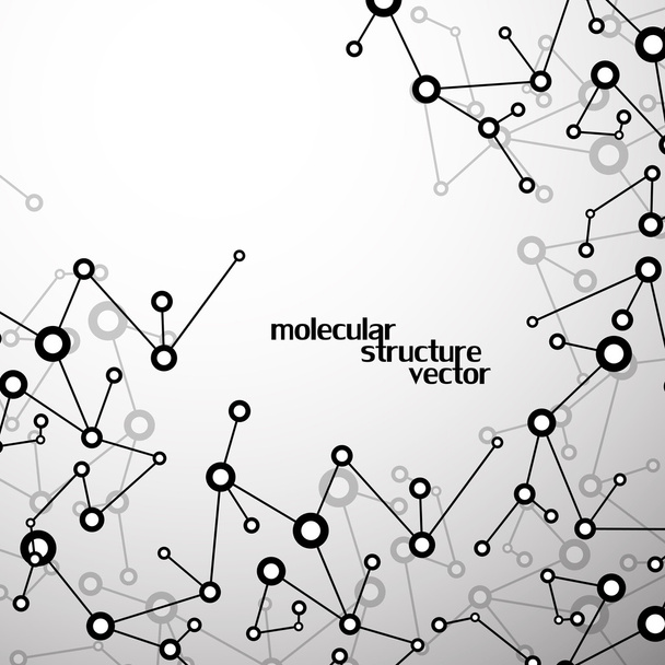 Molekülstruktur. dna. Abstrakter Hintergrund. Vektorillustration. eps10 - Vektor, Bild