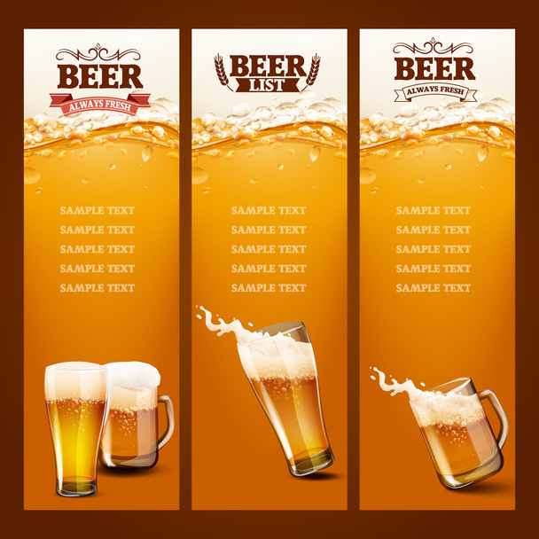 lista de cervezas para bar
 - Vector, imagen