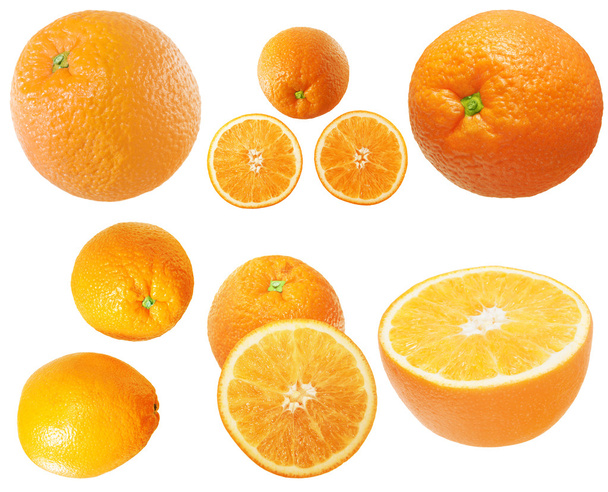 Orangen isoliert auf weiß - Foto, Bild