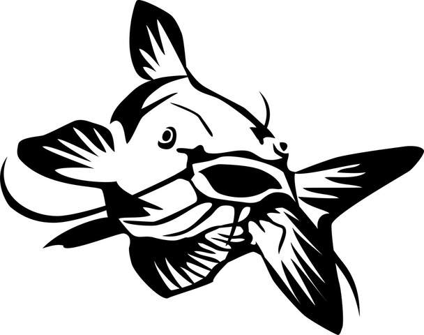 peces de cola roja
 - Vector, imagen