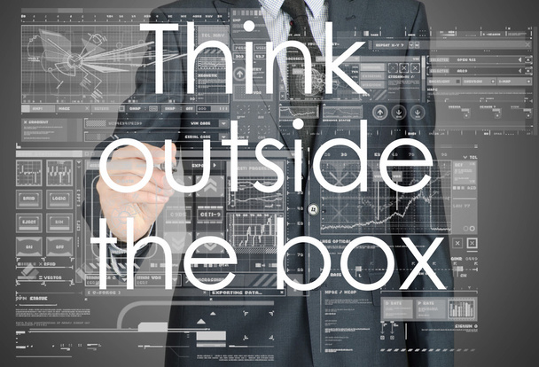 Business Concepts. Think outside the box - Photo, Image